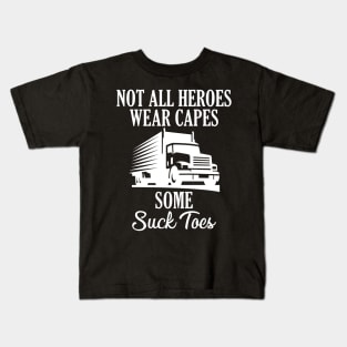 Truck Hero Feet Lover Kids T-Shirt